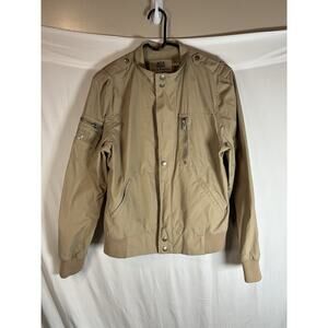 Juicy Couture The Racer Bomber Jacket Y2K Moto Utility Size L Rare Military